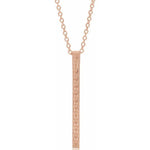 Sculptural-Inspired Bar Necklace 16-18" - Henry D Jewelry