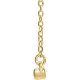 Diamond Bar Necklace 1/6 ctw 16" - Henry D Jewelry