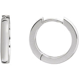 Hinged Hoop Earrings - Sterling Silver