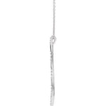 Diamond Vertical Bar Necklace .07 ctw 16-18" - Henry D Jewelry