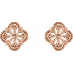 Vintage-Inspired Clover Earrings