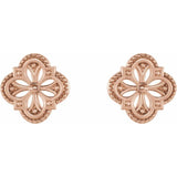 Vintage-Inspired Clover Earrings