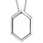 Hexagon Necklace 16-18" - Henry D Jewelry