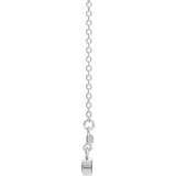 Diamond Bar Necklace 1/10 ctw 18" - Henry D Jewelry