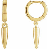 Hinged Hoop Dangle Earring - Henry D Jewelry