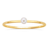 Swarovski Pearl Stackable Ring - 14K Yellow Gold Filled