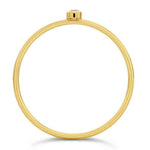 Bezel-Set CZ Stackable Ring - 14K Yellow Gold Filled - Henry D