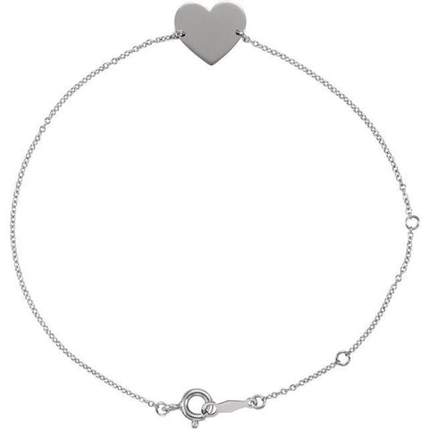 Heart Engravable Bracelet