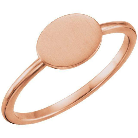 Be Posh® Oval Engravable Ring - Henry D