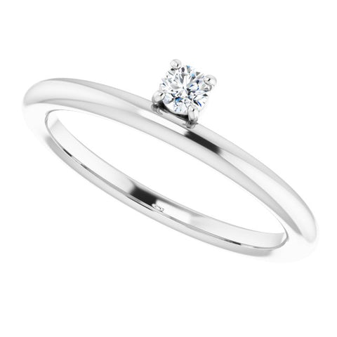 Diamond Stackable Ring 1/10 ctw