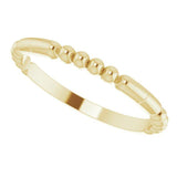 Bead Stackable Ring - Henry D