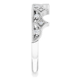 Diamond Crown Ring 1/8 ctw