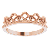 Crown Stackable Ring