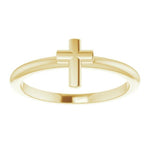 Stackable Cross Ring - Henry D Jewelry