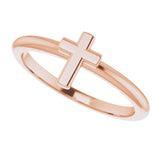 Stackable Cross Ring - Henry D Jewelry