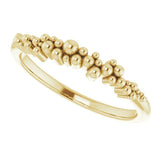 Stackable Scattered Bead Ring - Henry D Jewelry