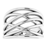 Criss Cross Ring - Sterling Silver