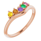Stackable Family Birthstone Ring