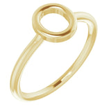 Initial Ring - 14K Yellow Gold