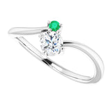 Diamond & Emerald Ring
