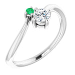 Diamond & Emerald Ring