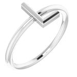 Initial Ring - Sterling Silver