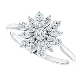 Diamond Vintage-Inspired Ring 1/2 ctw