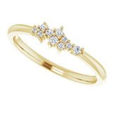 Diamond Cluster Stackable Ring .08 ctw