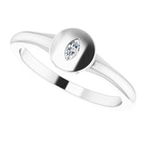 Signet Diamond Ring .05 ctw