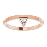 Diamond Stackable Ring .06 ctw - 14K Rose Gold