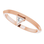 Diamond Stackable Ring .06 ctw - 14K Rose Gold