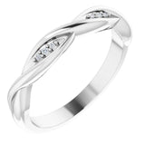 Diamond Stackable Twisted Ring .02 ctw - Henry D Jewelry