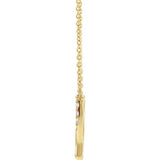Petite Diamond Wishbone 1/10 ctw  Necklace 16" - Henry D Jewelry