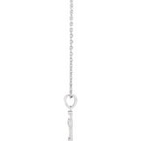 Diamond Cross  1/10 ctw  Necklace 16-18" - Henry D Jewelry