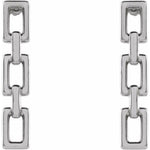 Chain Link Earrings - Sterling Silver - Henry D