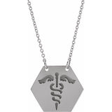 Medical Engraved Disc Necklace - Henry D