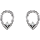 Geometric Diamond Earrings .03 ctw