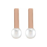 Seed Pearl Bar Earrings