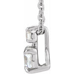 Lab-Grown Diamond Claw-Prong Solitaire Necklace 1/4 ctw