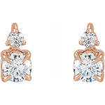 Lab-Grown Diamond Earrings 1/2 ctw