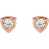 Diamond Geometric Earrings 1/5 ctw