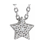 Diamond Star Necklace .04 ctw