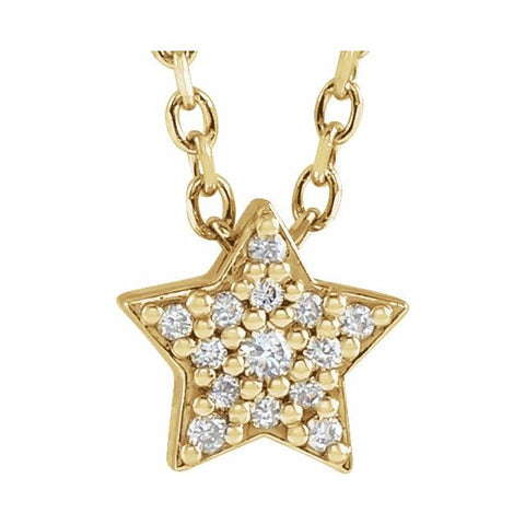 Tiny Diamond Star Necklace – Rhea Noa Jewelry