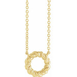 Rope Circle Necklace