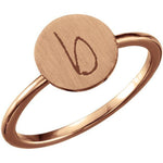 Be Posh® Round Engravable Ring - Henry D
