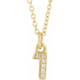 Petite Diamond Numeral Necklace