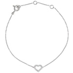 Diamond Heart Bracelet .06 ctw