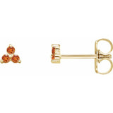 Three Stone Cluster Earring