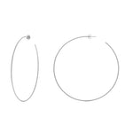 Open Hoop Earrings 75mm