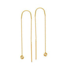 Bezel-Set Diamond Dangle Threader Earrings 1/20 ctw - Henry D
